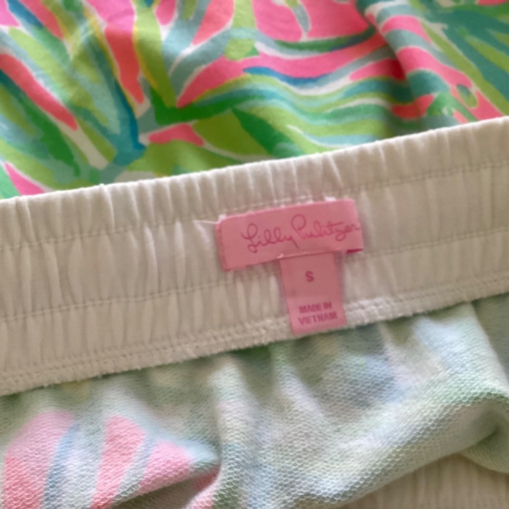 Lilly Pulitzer Zia Tiki Pink Royal Lime Skirt - Picture 5 of 8
